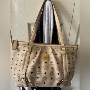 MCM Visetos tote bag used condition some wear needs cleaning make offer! AS IS